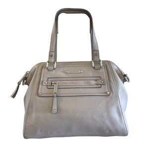 Michael Kors Gray Leather Shoulder Bag/ Satchel